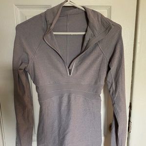 Lulu lemon long sleeve quarter zip in lilac